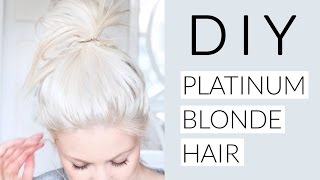 DIY Icy White Platinum Blonde Hair Tutorial [upl. by Odnanref304]