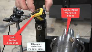 Dynamic balancing machine  Photosensor adjustment [upl. by Ellennahs459]