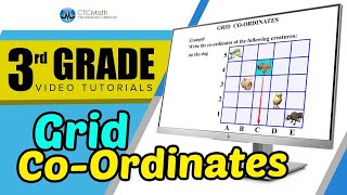 3rd Grade Math Tutorials Grid CoOrdinates [upl. by Martino]