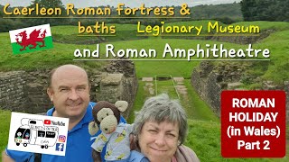 305 Caerleon Castle Roman Fortress and Baths Legionary Museum and Roman Amphitheatre Wales [upl. by Karalynn]