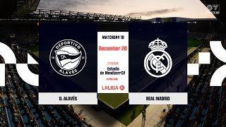 DALAVES vs REAL MADRID Day18 La Liga [upl. by Anoik]