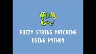 Fuzzy string matching using Python [upl. by Auhsot]