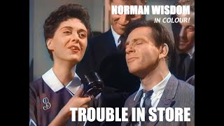 In colour  TROUBLE IN STORE NORMAN WISDOM 1953  FULL MOVIE [upl. by Adanama703]