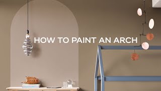 How To Paint An Arch Feature Wall  DIY Painted Arch  Dulux [upl. by Yajet]