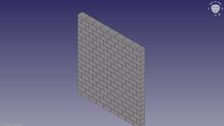 FreeCAD Arch Workbench  Simple Wall [upl. by Martell707]