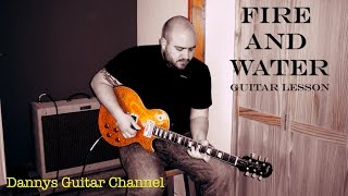 Fire and Water  Free  Paul Kossoff  Blues Rock Guitar Lesson [upl. by Akenat281]