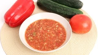 Homemade Gazpacho Recipe  Laura Vitale  Laura in the Kitchen Episode 777 [upl. by Haronid]