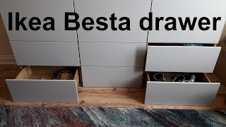 Ikea Besta drawer assembly amp installation [upl. by Edmea28]