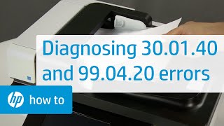 Diagnosing 300140 and 990420 Errors  HP Printers  HP [upl. by Annaor]