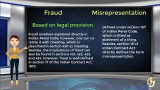 What is Difference Between Fraud amp Misrepresentation [upl. by Gable18]