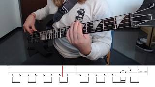 Hells Bells  ACDC Bass Cover With Tabs [upl. by Atilrep]