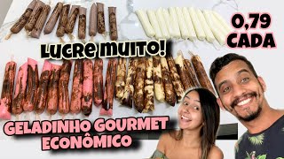 GELADINHO GOURMET ECONÔMICO  SACOLÉ  DIMDIM [upl. by Nomar]