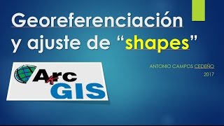 Como georreferenciar y ajustar shapes  ArcGIS ONLINE [upl. by Ayit]