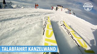 Skigebiet FellhornKanzelwand Talabfahrt Kanzelwand  Riezlern [upl. by Fernas]