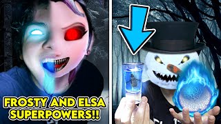 TURNING INTO FROSTY THE SNOWMAN AND ELSAEXE AT 3AM I HAVE SUPERPOWERS [upl. by Sidoeht]