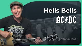 Hells Bells Guitar Lesson  ACDC [upl. by Chuipek795]