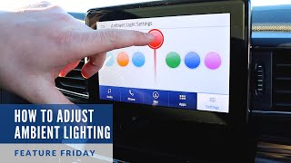 How to Adjust Ambient Lighting in Your Ford  Feature Friday [upl. by Marcelle]