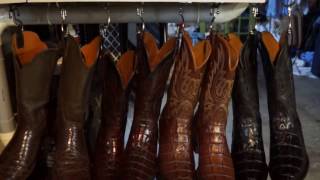 Exotic Skin Cowboy Boot Collection  Lucchese BlackJack Tony Lama Justin JB Hill [upl. by Ayamahs552]