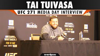 Tai Tuivasa  UFC 271 Media Day Interview [upl. by Aimekahs]