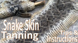 Snake Skin Tanning and Preserving How To [upl. by Denise]