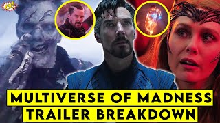 Dr Strange Multiverse of Madness Trailer Breakdown  ComicVerse [upl. by Sirref]