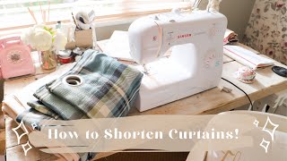 How to Shorten Curtains Quick And Easy [upl. by Aneeuq]