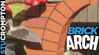 Bricklaying  Building Brick Arch feature [upl. by Rahcir]