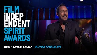 ADAM SANDLER wins Best Male Lead for UNCUT GEMS at the 35th Film Independent Spirit Awards [upl. by Merlin]