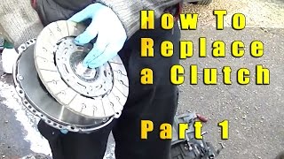 How to Replace a VW Clutch Part 1 [upl. by Charmion]