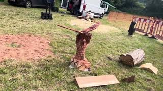 A fabulous range of wooden sculpture at Caerleon festival 2024 [upl. by Vivyan]