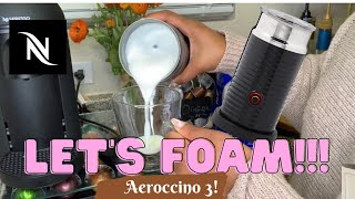 How To Foam Milk With Aeroccino 3 Make Coffee With Foam Tips amp Tricks  Easy Foamed Latte Recipe [upl. by Simah692]