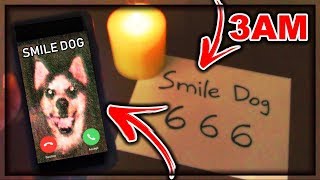 DO NOT SUMMON SMILE DOG AT 3AM CHALLENGE ACTUALLY WORKED SMILE DOG CAME TO MY HOUSE [upl. by Ragse]