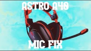 How To Fix Astro Headset Mic quotBuzzingquot or quotStaticquot Sound SOLUTION [upl. by Latsyrd445]