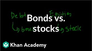 Bonds vs stocks  Stocks and bonds  Finance amp Capital Markets  Khan Academy [upl. by Baptista]