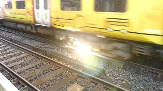 Merseyrail 507 009 making arcs at Birkdale station [upl. by Beedon290]