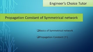 Propagation constant [upl. by Akoek887]