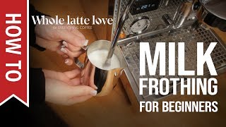 How To Milk Frothing for Beginners 5 Tips [upl. by Landbert524]