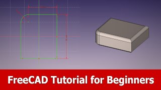 FreeCAD Tutorial for Beginners [upl. by Ademordna]