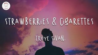 Troye Sivan  Strawberries amp Cigarettes Lyric Video [upl. by Baggott521]