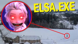 Drone Catches ELSAEXE From FROZEN 2 IN REAL LIFE ELSAEXE CAME AFTER US [upl. by Tatum482]