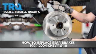 How to Replace Rear Brakes 19942004 Chevy S10 [upl. by Lilybel]