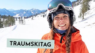 Neuschnee in OberstdorfKleinwalsertal Skifahren in Deutschland und Österreich [upl. by Aihtnic]