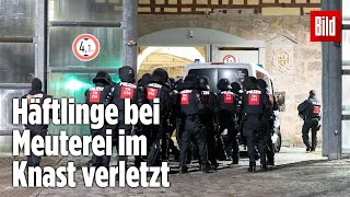 Gefängnismeuterei Polizei stürmt Knast in Thüringen  JVA Untermaßfeld [upl. by Campagna]