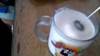 Aerolatte Review Frothing Cold Milk In Under 1 Minute [upl. by Refinnej290]